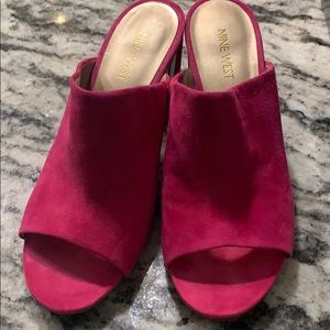 Pink suede Nine West - Worn Once!